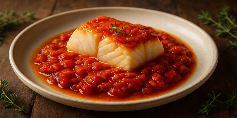 Bacallà amb Samfaina Estil Forki