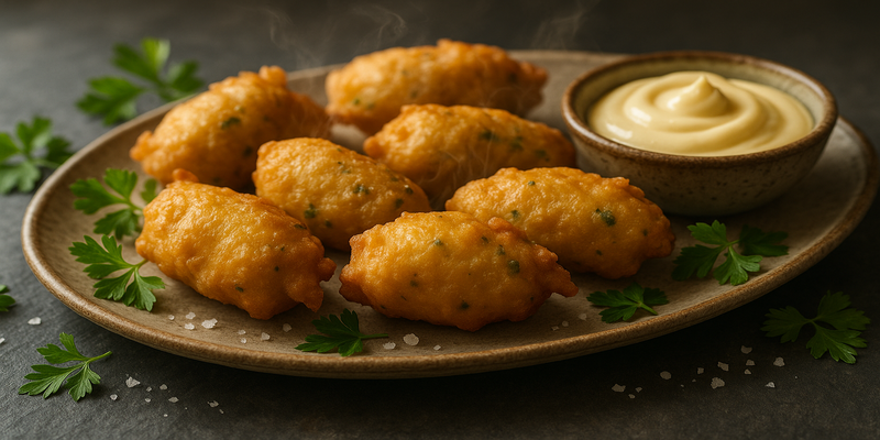 Bunyols de Bacallà - Crispells Forki