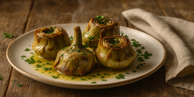 Carxofes a la Romana (recepta curset escola de la dona)