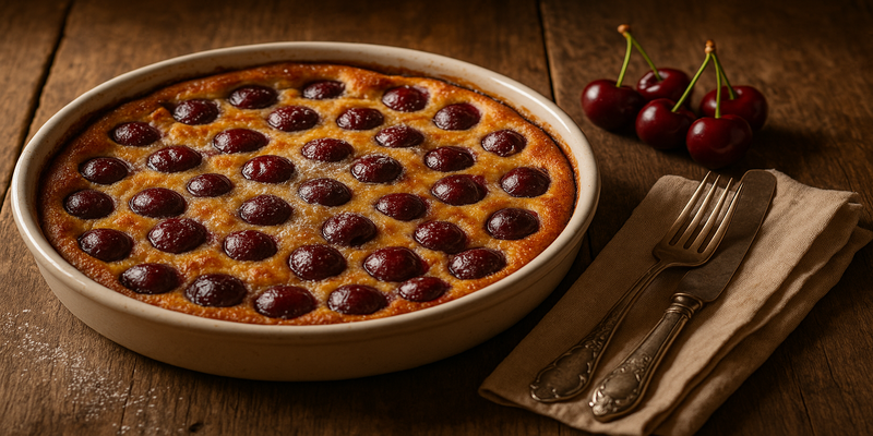 Clafoutis de Cireres ( o tipus més púding)