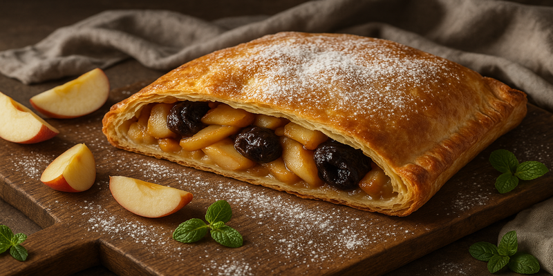 Coca Tapada de Prunes Seques i Pomes