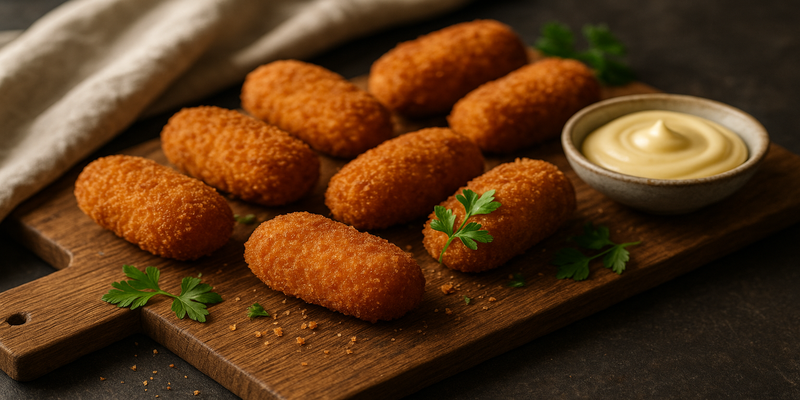 Croquetes de Pollastre recepta de lÀngels Margarit i Riu