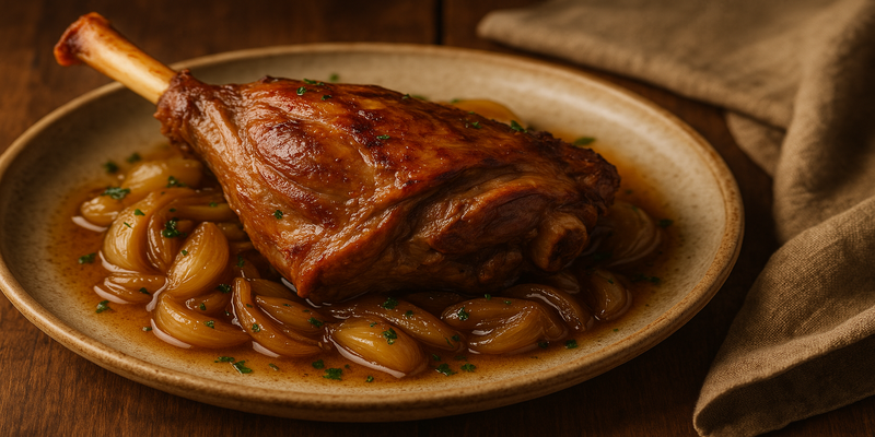 Espatlla de Xai Al Forn Cuita a Baixa Temperatura