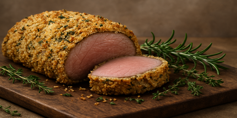 Filet de Vedella a la Crosta de Sal i Herbes