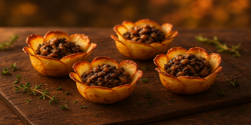 Flors de Patata Farcides de Bolets (O de Qualsevol Altra Cosa) (