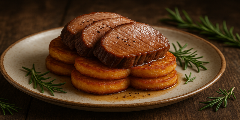 Llata de Vedella Al Forn amb Patates Rissolades