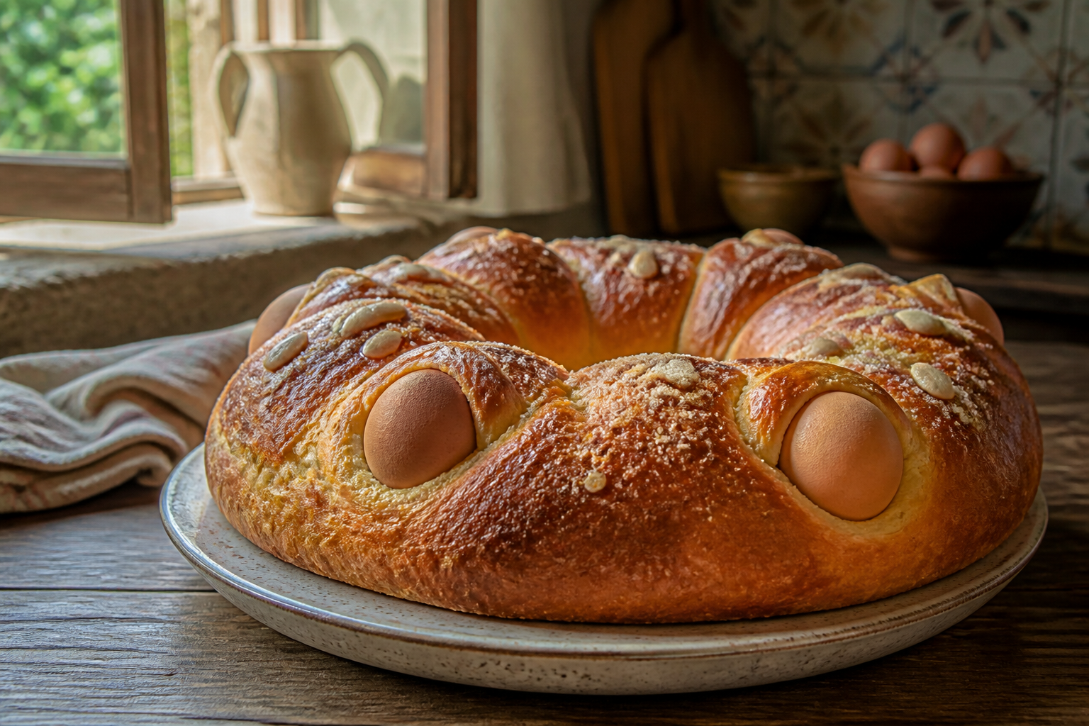 Mona de Pascua tradicional con masa madre Forki