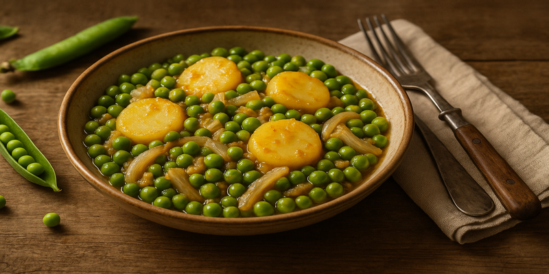 Pèsols amb Patates i Ceba Tendra - Forki