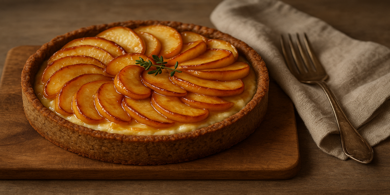 Tarta de Pomes i Formatge Camembert recepta de Nina Métayer