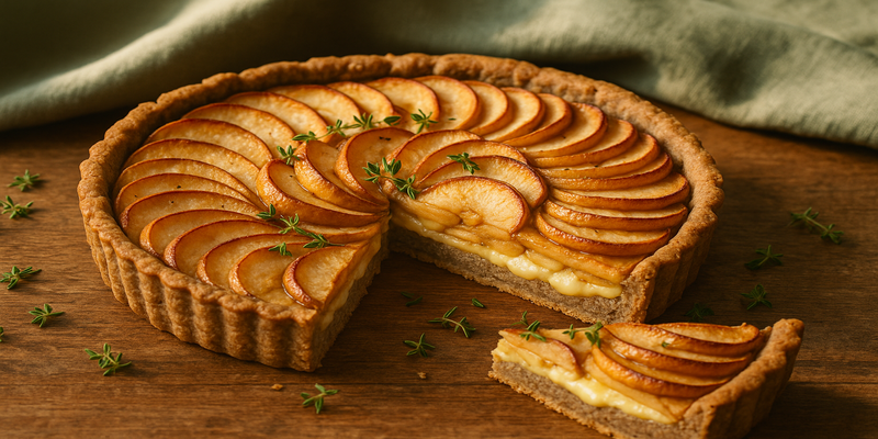 Tarta de Pomes i Formatge Camembert