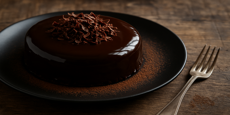 Tarta de Trufa recoberta dencenalls de xocolata