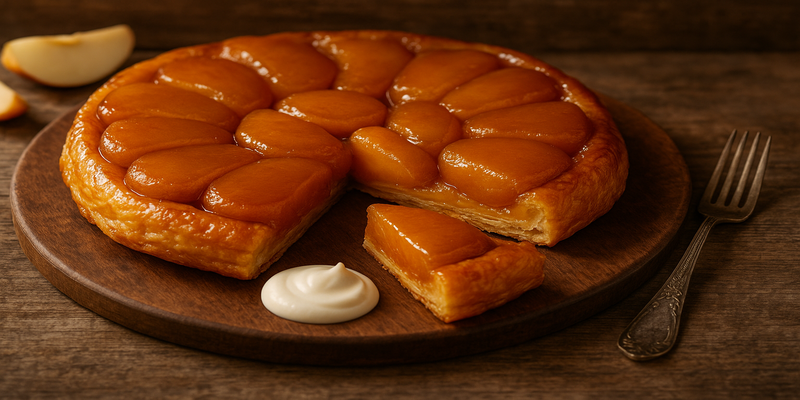 Tarta Tatin de Poma amb pasta de full - Forki